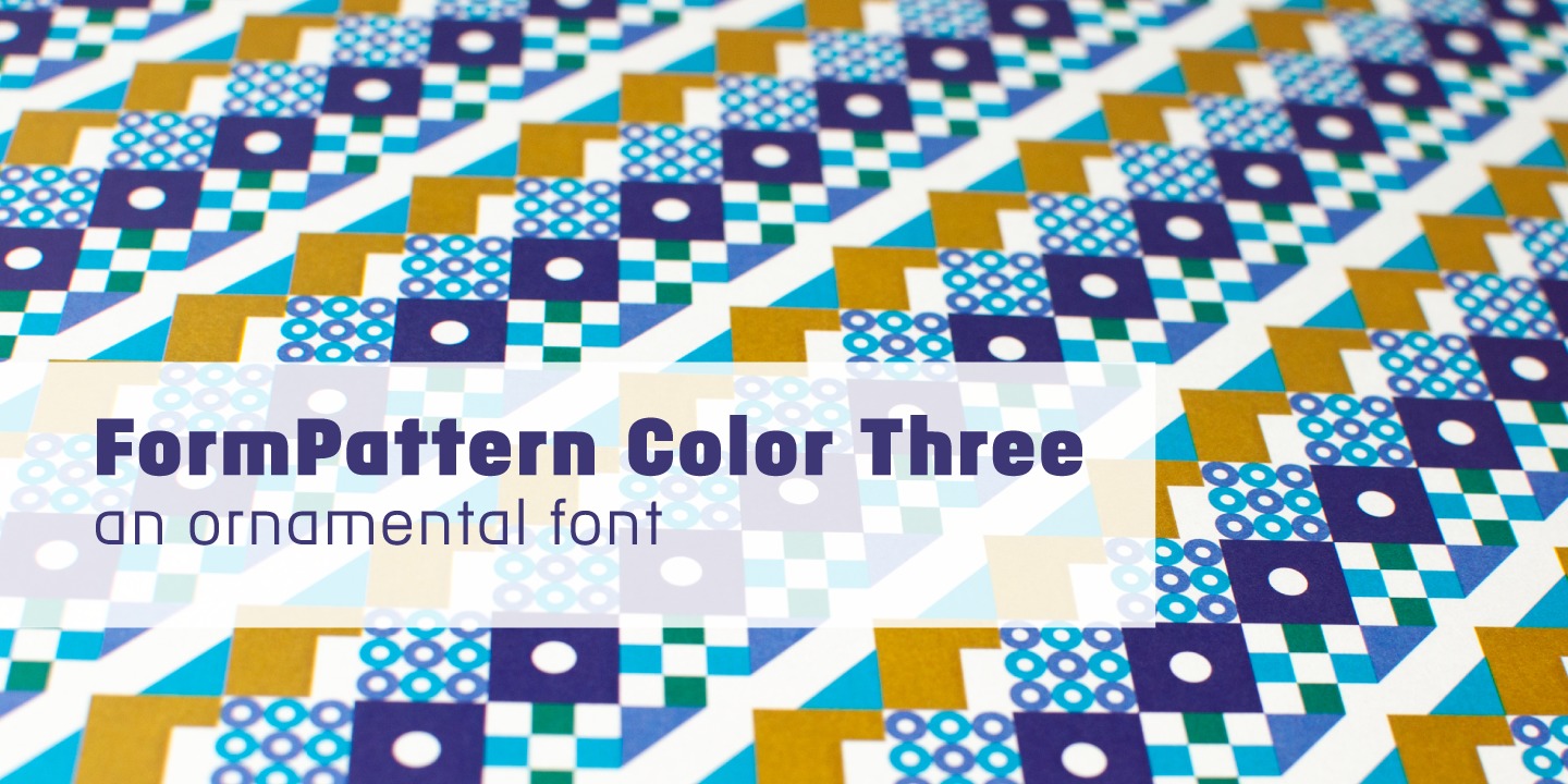 Пример шрифта FormPattern Color Three #15